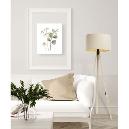 Floor lamp STANDART 1xE27/60W/230V creamy/beige