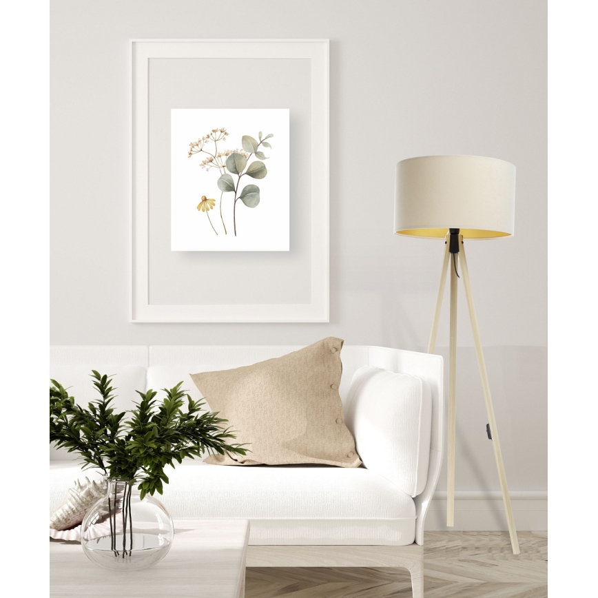 Floor lamp STANDART 1xE27/60W/230V creamy/beige