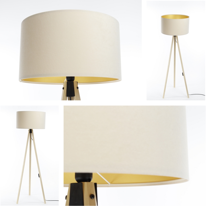 Floor lamp STANDART 1xE27/60W/230V creamy/beige