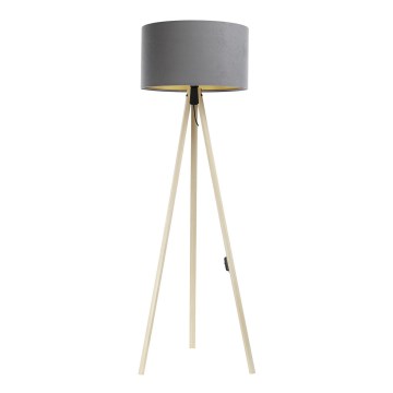 Floor lamp STANDART 1xE27/60W/230V grey/beige
