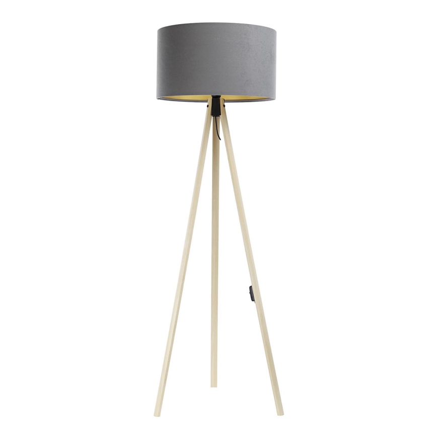 Floor lamp STANDART 1xE27/60W/230V grey/beige