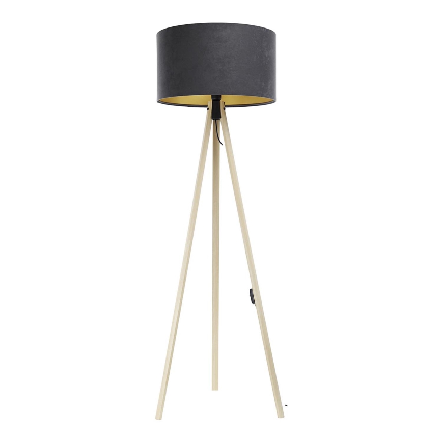 Floor lamp STANDART 1xE27/60W/230V grey/beige