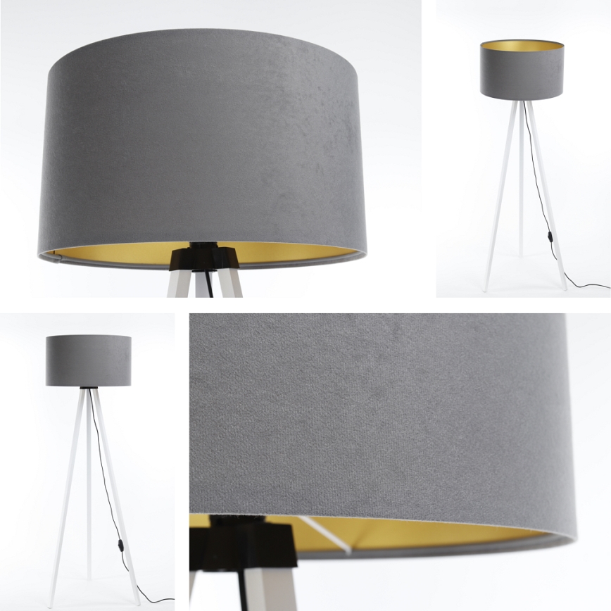 Floor lamp STANDART 1xE27/60W/230V grey/white