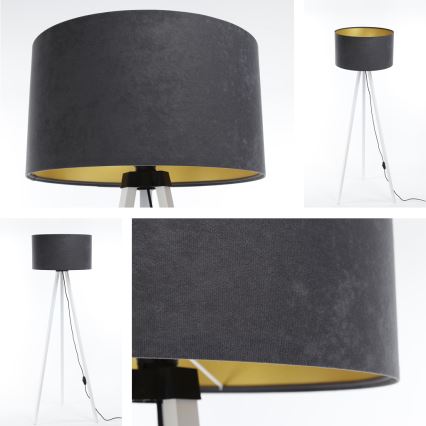 Floor lamp STANDART 1xE27/60W/230V grey/white
