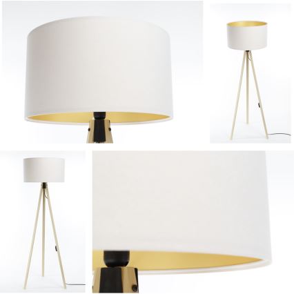 Floor lamp STANDART 1xE27/60W/230V white/beige