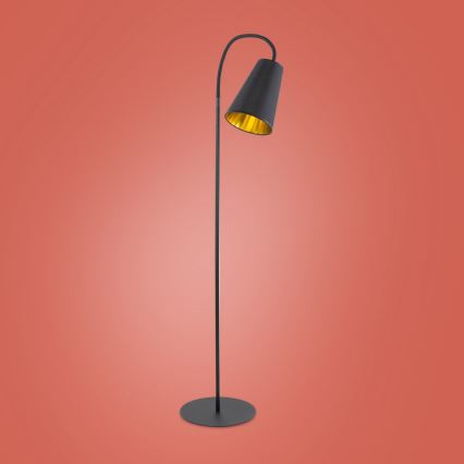 Floor lamp WIRE 1xE27/15W/230V black/gold