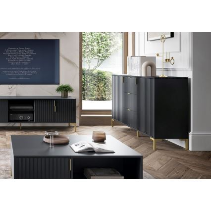 FLOP Black Chest of Drawers