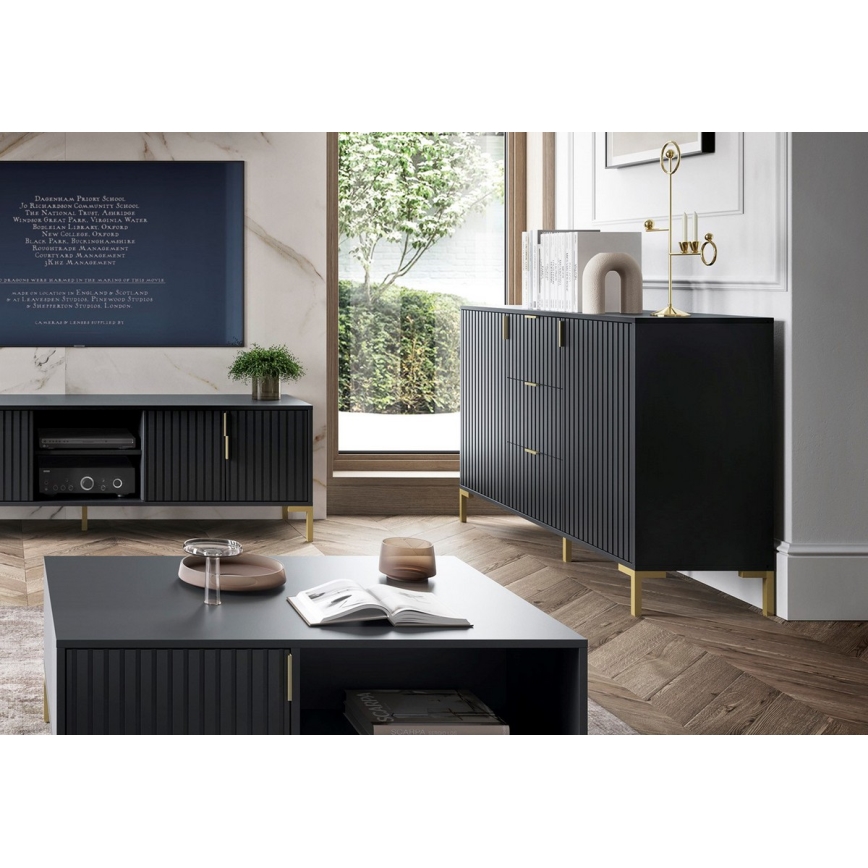 FLOP Black Chest of Drawers