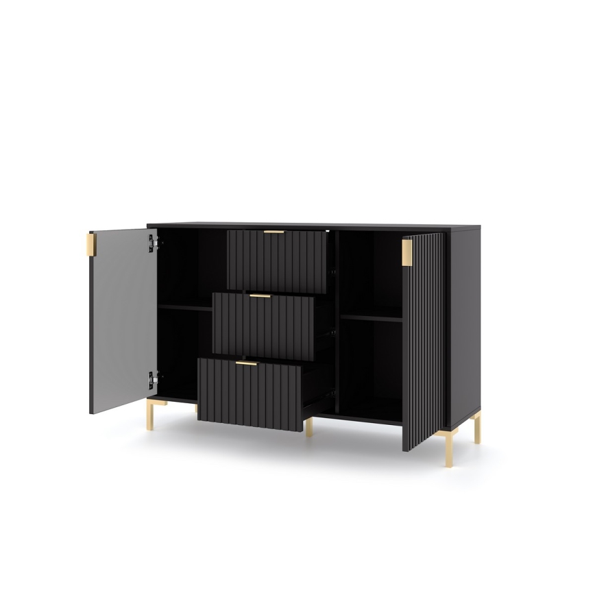 FLOP Black Chest of Drawers