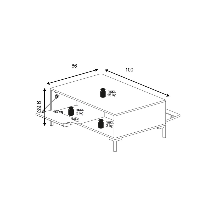 FLOP White Coffee Table