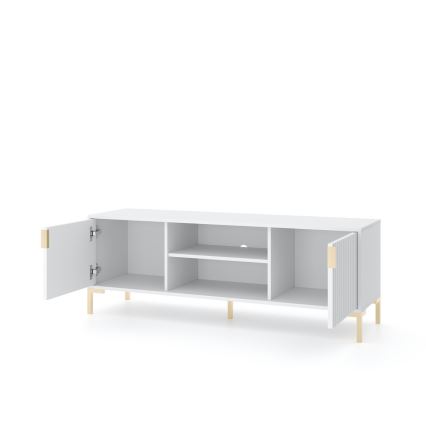 FLOP White TV Stand
