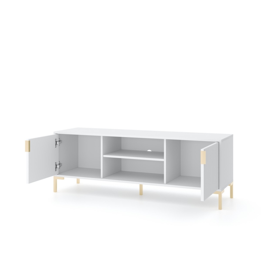 FLOP White TV Stand