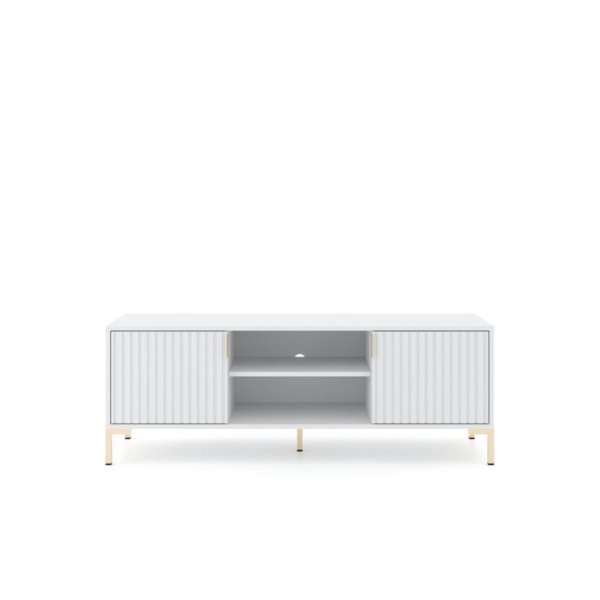 FLOP White TV Stand