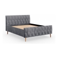 FLORA Upholstered Bed Frame 180x200 cm, Grey (mattress not included)