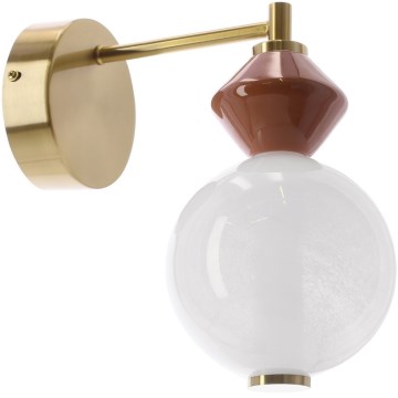 FLORES LED Wall Lamp LED/7W/230V Gold/Brown