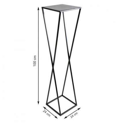 Flower stand 100x24 black