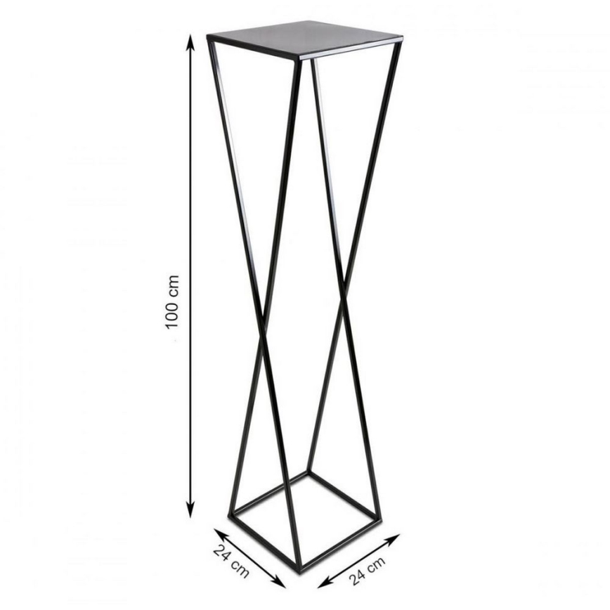 Flower stand 100x24 black