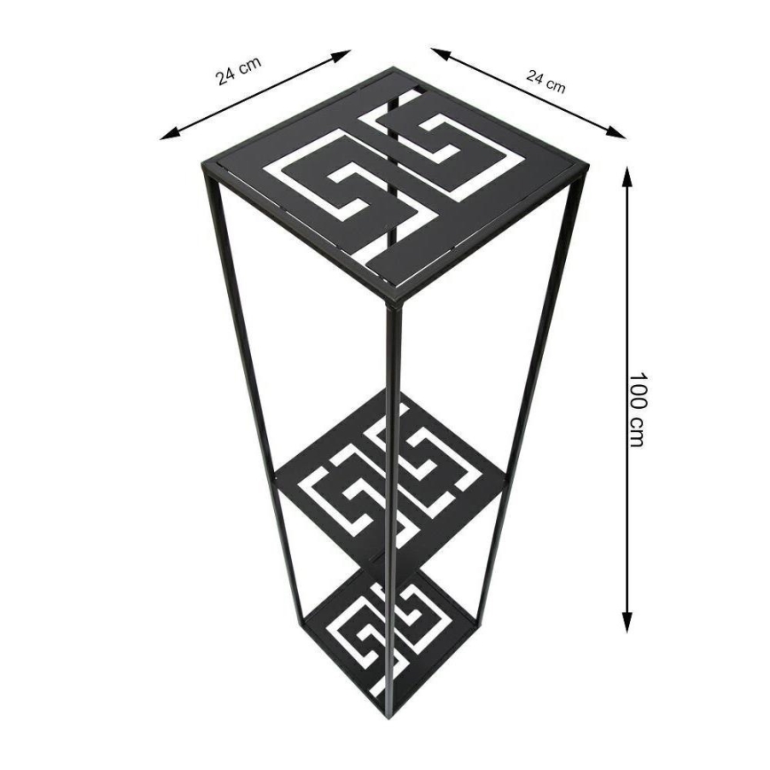 Flower stand 100x24 cm black