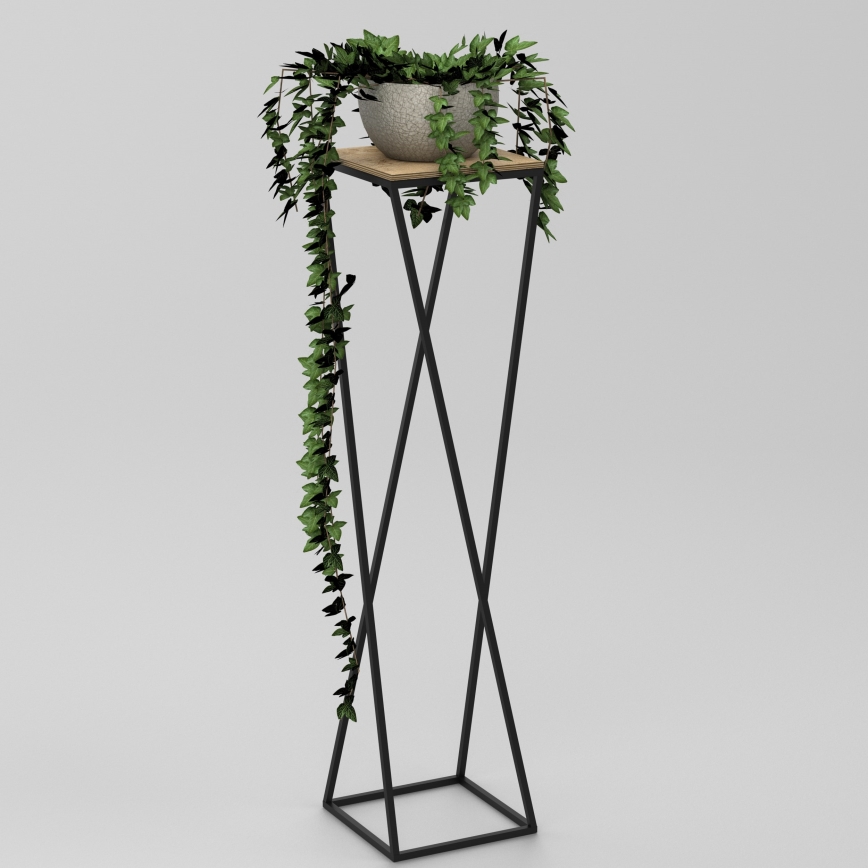 Flower stand 100x24 cm black