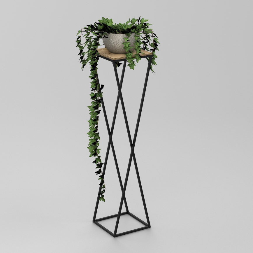 Flower stand 100x24 cm black