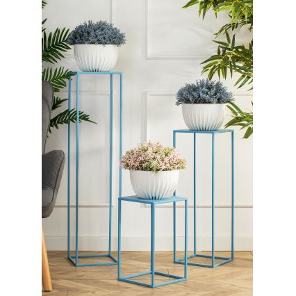 Flower stand 100x24 cm blue