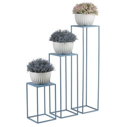 Flower stand 100x24 cm blue