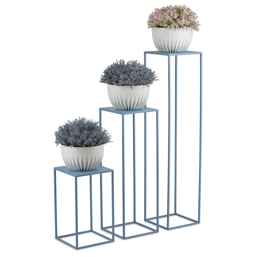 Flower stand 100x24 cm blue