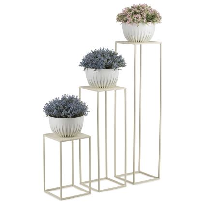 Flower stand 100x24 cm creamy