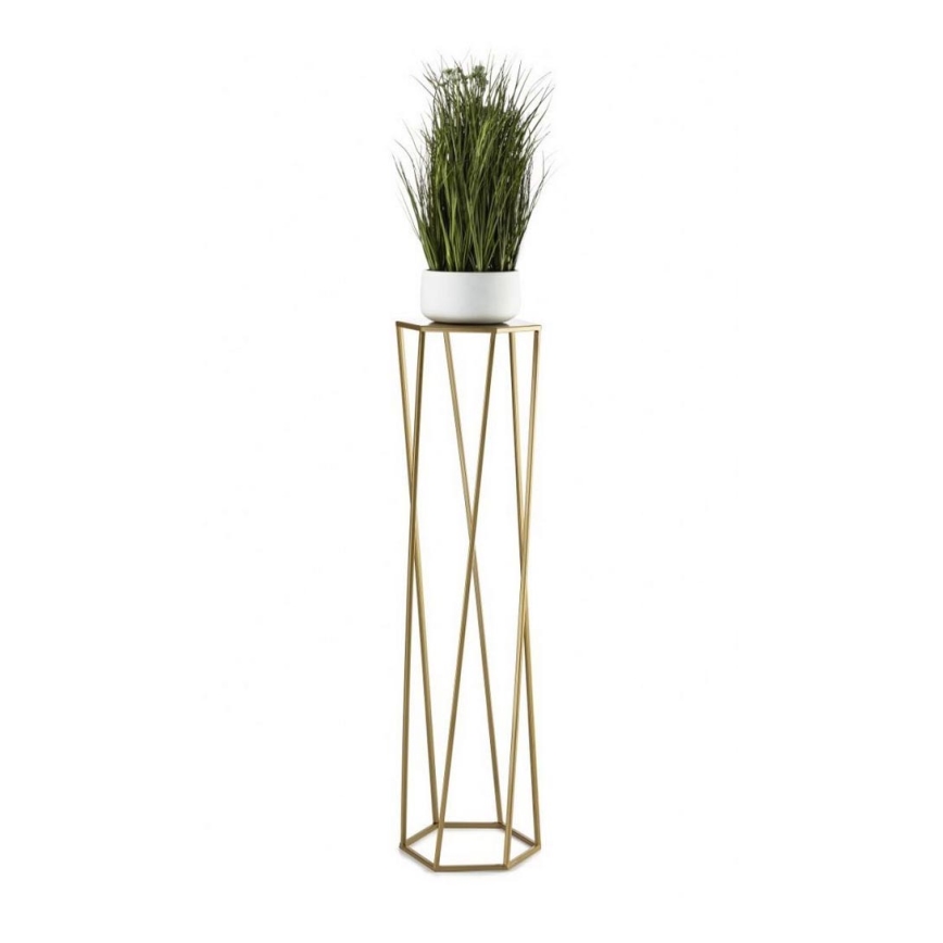 Flower stand 100x24 cm gold