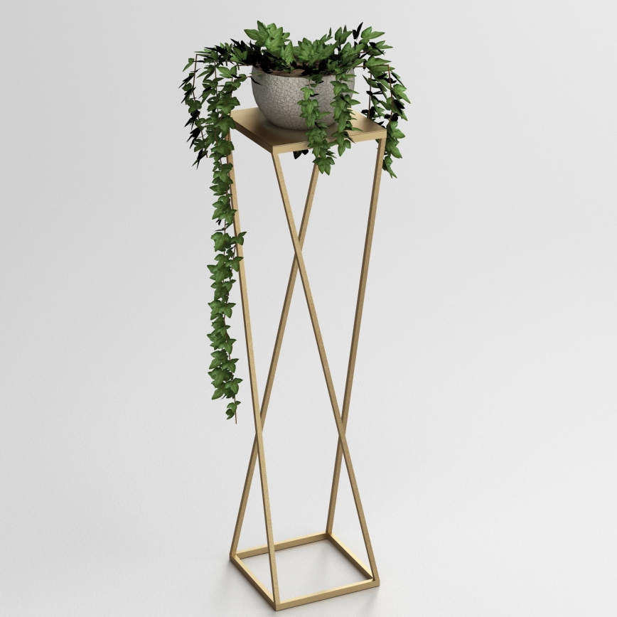 Flower stand 100x24 cm gold
