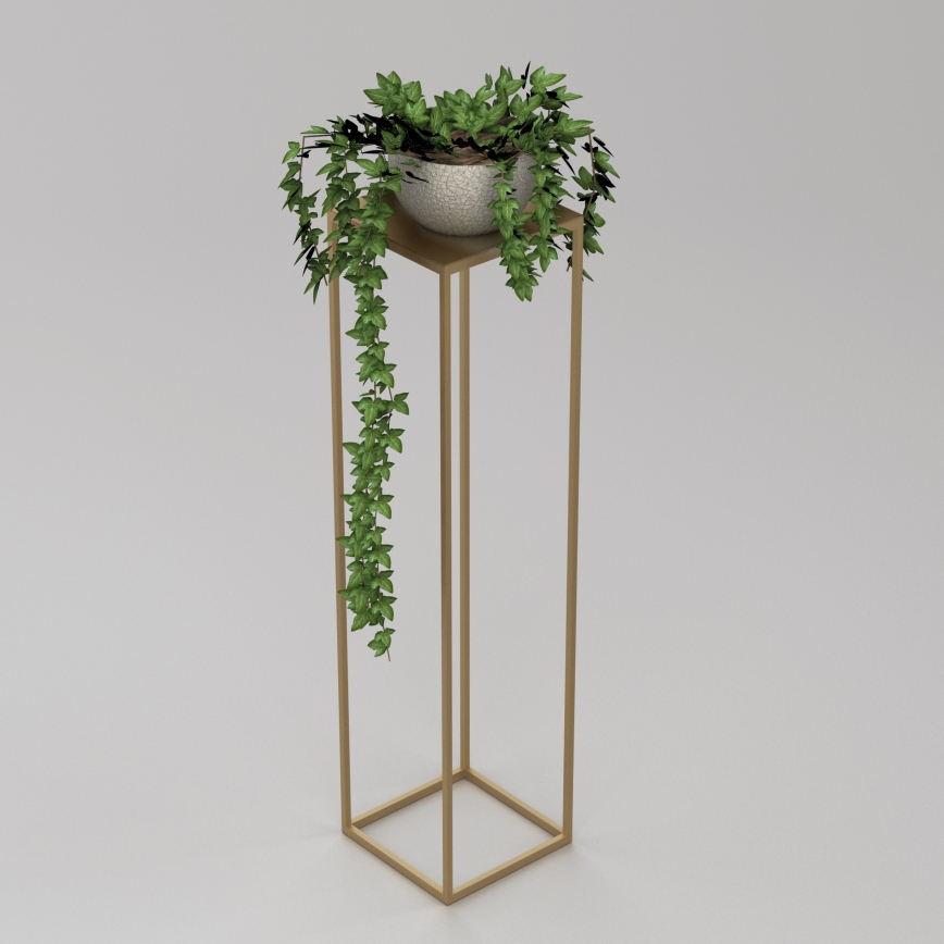 Flower stand 100x24 cm gold
