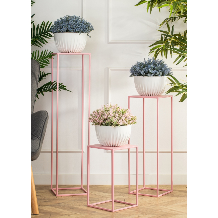 Flower stand 100x24 cm pink