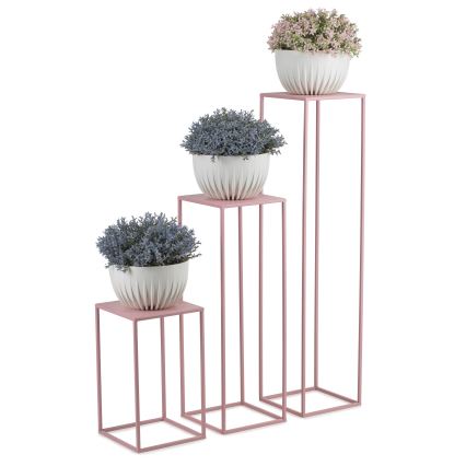 Flower stand 100x24 cm pink