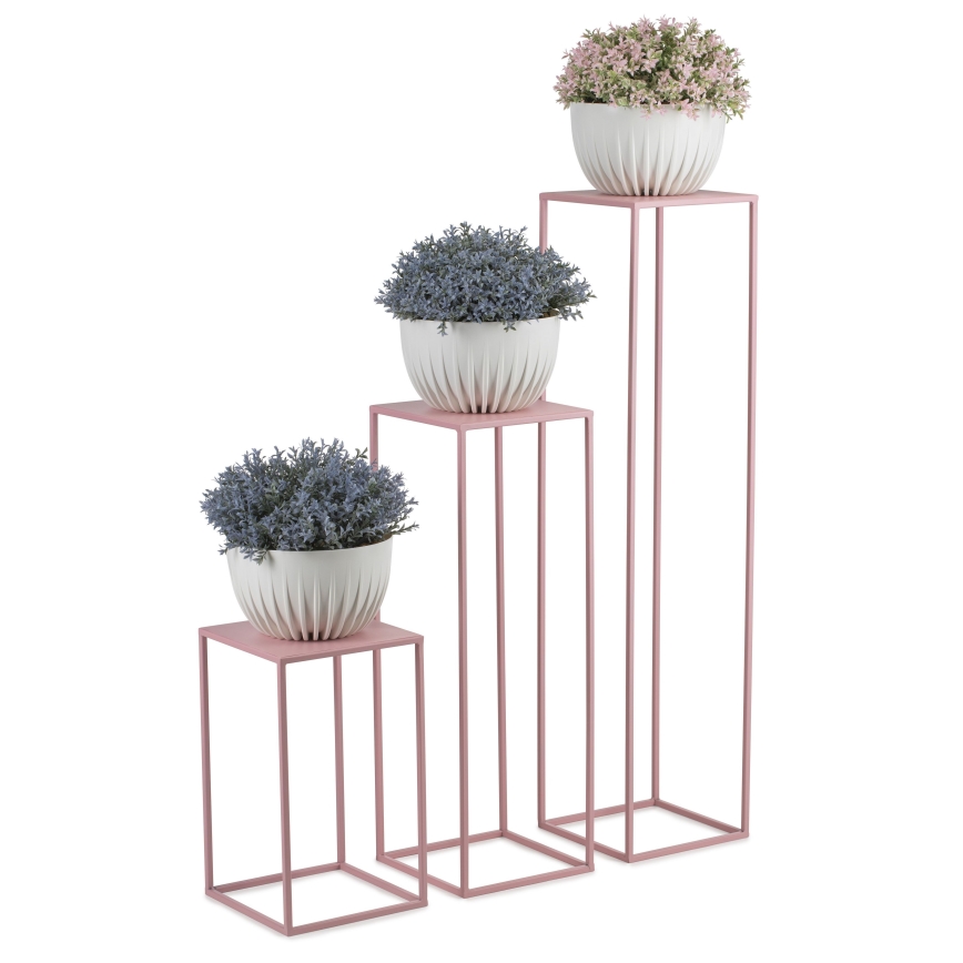 Flower stand 100x24 cm pink