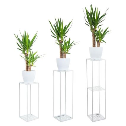 Flower stand 100x24 cm white