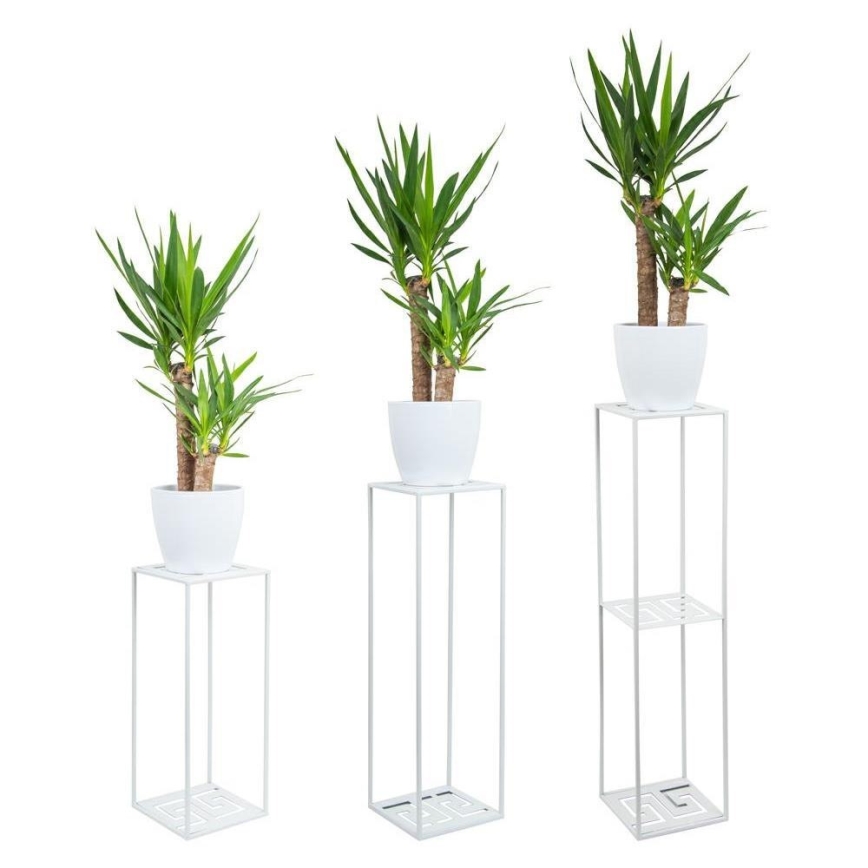 Flower stand 100x24 cm white