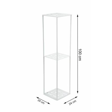 Flower stand 100x24 cm white