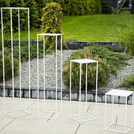 Flower stand 100x24 cm white