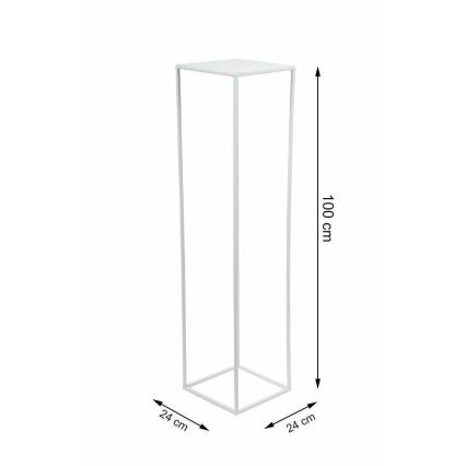 Flower stand 100x24 cm white