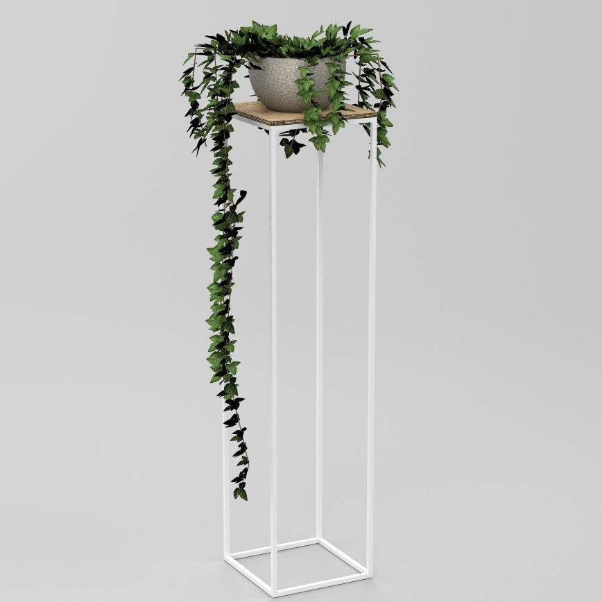 Flower stand 100x24 cm white