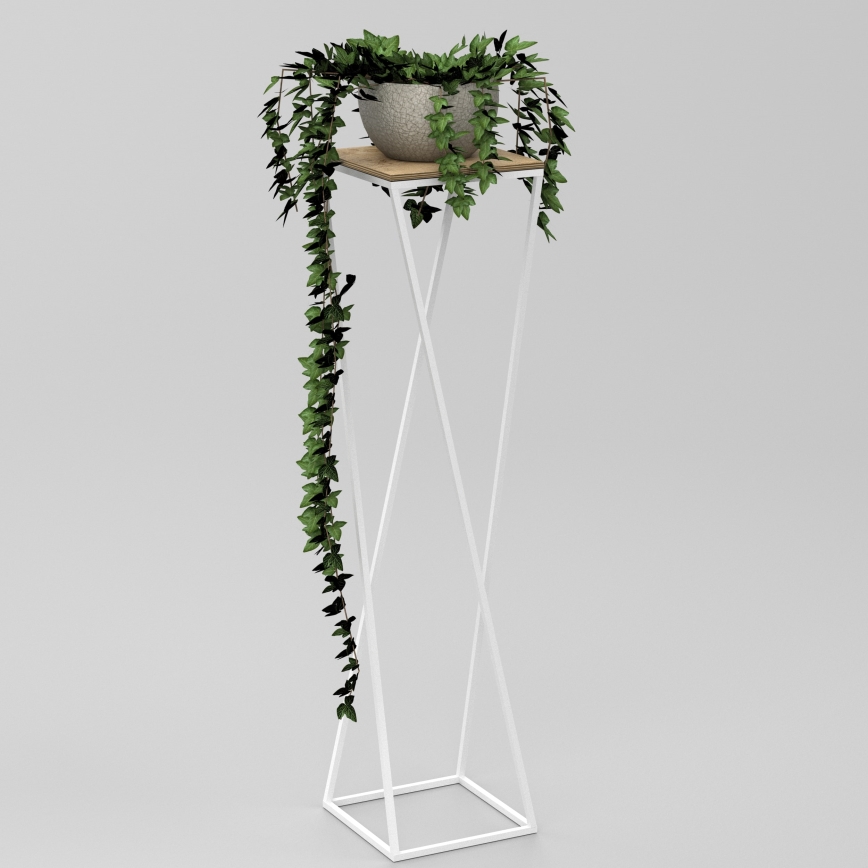 Flower stand 100x24 cm white