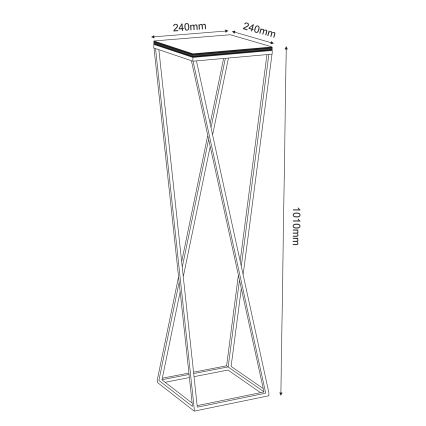 Flower stand 100x24 cm white