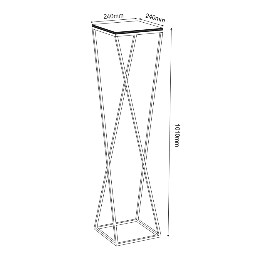 Flower stand 100x24 cm white