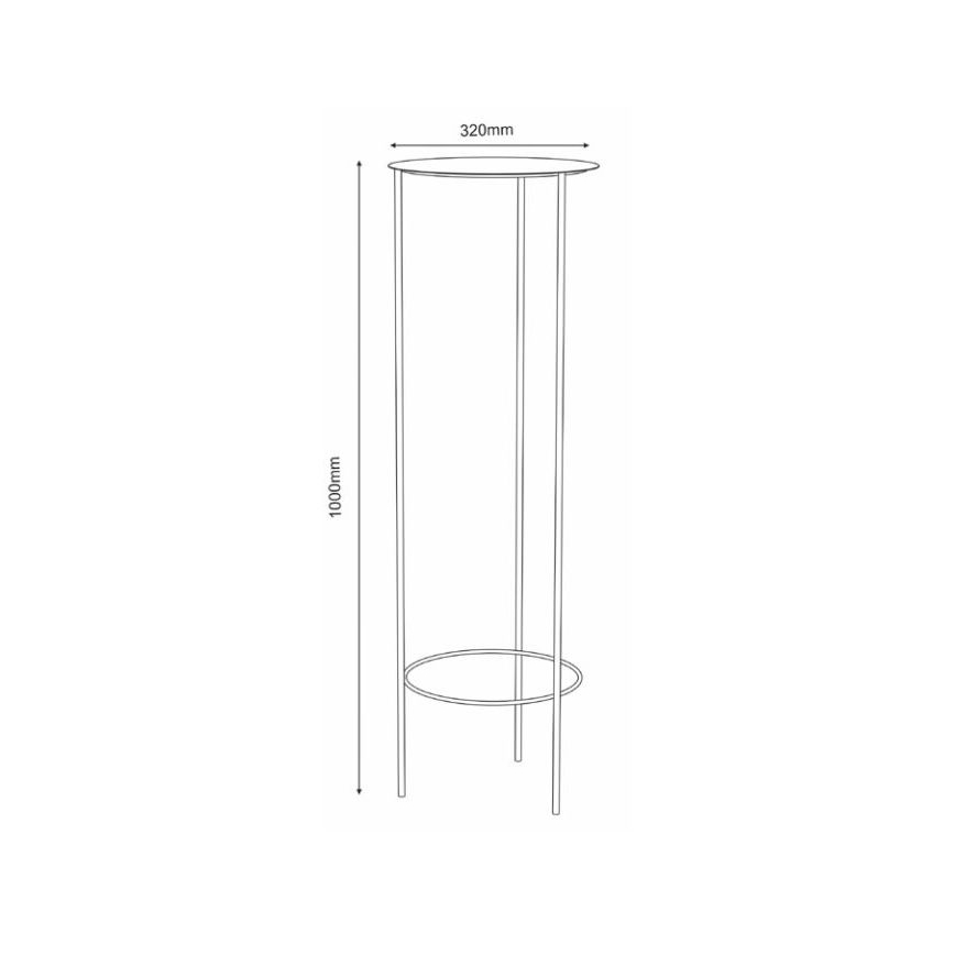 Flower stand 100x32 cm black