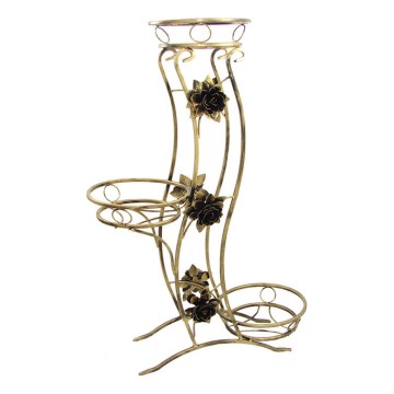 Flower stand 100x70 cm gold
