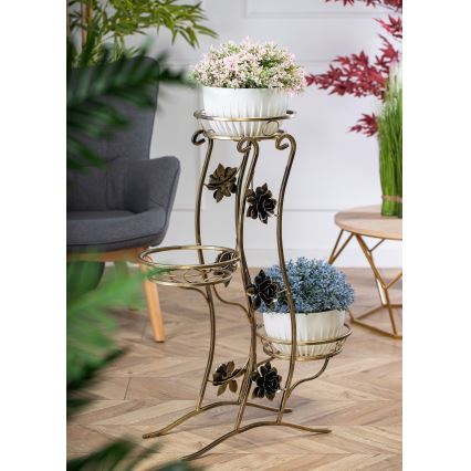 Flower stand 100x70 cm gold