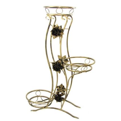 Flower stand 100x70 cm gold