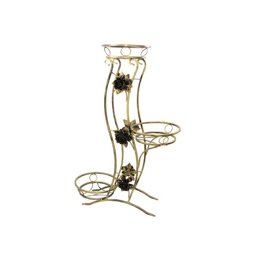 Flower stand 100x70 cm gold
