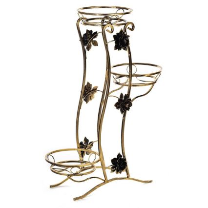 Flower stand 100x70 cm gold