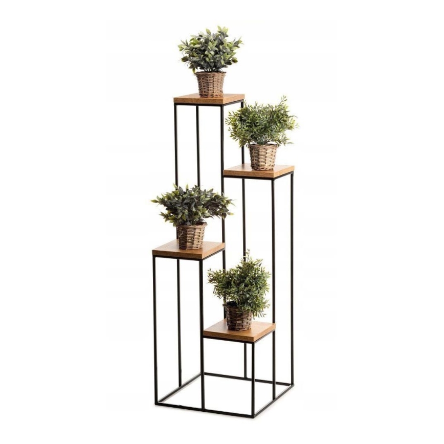 Flower stand 110x40 cm black/brown